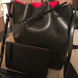 Mansur Gavriel Bucket Bag Black Leather
